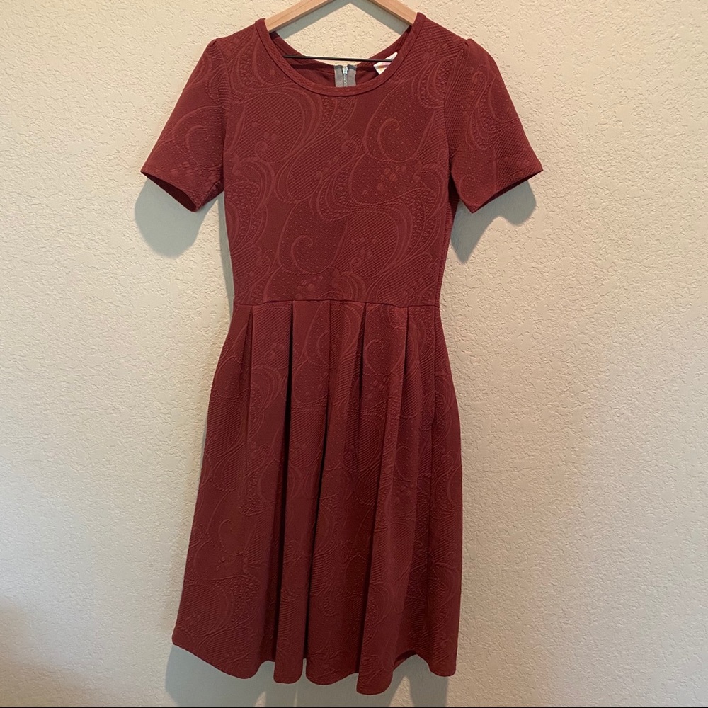 *final price* Maroon Luluaroe Amelia Dress